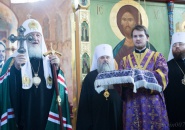 Святейший Патриарх Московский и всея Руси Кирилл посетил Свято-Троицкий Александра Свирского мужской монастырь.