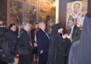 Посол США в России Джон Теффт с супругой посетили Тихвинский Успенский монастырь