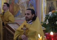 Преосвященнейший Мстислав, епископ Тихвинский и Лодейнопольский, совершил Божественную Литургию в пос. Апраксин