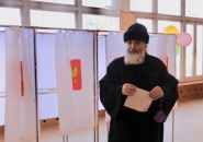 Епископ Тихвинский и Лодейнопольский Мстислав принял участие в выборах Президента России
