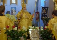 Преосвященнейший Мстислав, епископ Тихвинский и Лодейнопольский, совершил Всенощное бдение в с. Старая Ладога