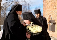 Преосвященнейший Мстислав, епископ Тихвинский и Лодейнопольский, совершил Всенощное бдение в Антониево-Дымском мужском монастыре
