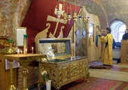 Преосвященнейший Мстислав, епископ Тихвинский и Лодейнопольский, совершил Всенощное бдение в Антониево-Дымском мужском монастыре