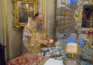 В день памяти святителя Николая Чудотворца Святейший Патриарх Кирилл совершил Литургию в Николо-Богоявленском морском соборе в Петербурге