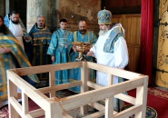 Епископ Мстислав совершил великое освящение Успенского собора Тихвинского Богородичного Успенского монастыря