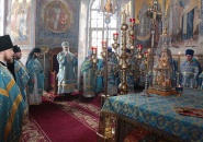 Преосвященнейший Мстислав, епископ Тихвинский и Лодейнопольский, совершил великое освящение Успенского собора Тихвинского Богородичного Успенского монастыря