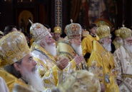 В день 70-летия Святейшего Патриарха Кирилла в Храме Христа Спасителя прошло торжественное богослужение