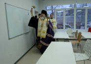 Преосвященный МСТИСЛАВ, епископ Тихвинский и Лодейнопольский, совершил чин освящения библиотеки-социокультурного центра "ТЭФФИ" в городе Тихвине