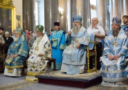 Епископ Мстислав сослужил митрополиту Варсонофию в Казанском соборе Санкт-Петербурга