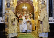 Епископ Мстислав сослужил Святейшему Патриарху Кириллу в Храме Христа Спасителя
