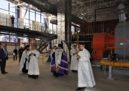 Епископ Тихвинский и Лодейнопольский Мстислав совершил чин освящения газовой котельной города Тихвина