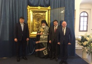 В Тихвинском монастыре прошла встреча епископа Тихвинского и Лодейнопольского Мстислава с сенаторами от Ленинградской области