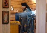 Преосвященнейший Мстислав, епископ Тихвинский и Лодейнопольский, совершил Божественную Литургию в с.Заборье
