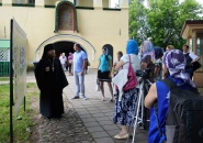 Представители СМИ и Администрации Бокситогорского района посетили Тихвинский монастырь 