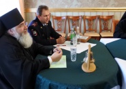 В Александро-Свирском мужском монастыре состоялось совещание по вопросам сотрудничества Тихвинской епархии и ГИБДД