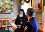 В Александро-Свирском мужском монастыре состоялось совещание по вопросам сотрудничества Тихвинской епархии и ГИБДД