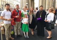 Молодёжные общины Тихвинской Епархии приняли участие в Патриаршем богослужении