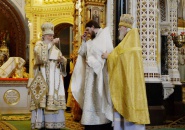 В день открытия Международных Рождественских чтений Святейший Патриарх Кирилл совершил Литургию в Храме Христа Спасителя