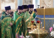 Преосвященнейший Мстислав, епископ Тихвинский и Лодейнопольский, принял участие в торжественных богослужениях на о.Коневец
