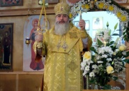 Преосвященнейший Мстислав, епископ Тихвинский и Лодейнопольский, совершил Божественную Литургию в г. Отрадное