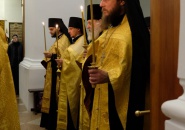 Преосвященнейший Мстислав, епископ Тихвинский и Лодейнопольский, совершил Всенощное бдение в Свято - Троицком Александра Свирского мужском монастыре