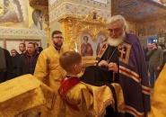  Епископ Мстислав совершил Божественную Литургию в Свято-Троицком Александра Свирского мужском монастыре – 25.12.2022