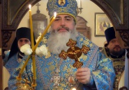 Преосвященнейший Мстислав, епископ Тихвинский и Лодейнопольский, совершил Божественную Литургию в пос. Мга