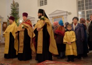 Преосвященнейший Мстислав,епископ Тихвинский и Лодейнопольский, совершил Всенощное бдение в г. Подпорожье