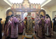 Преосвященнейший Мстислав, епископ Тихвинский и Лодейнопольский, совершил Божественную Литургию в Старой Ладоге