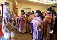 Преосвященнейший Мстислав, епископ Тихвинский и Лодейнопольский, совершил Божественную Литургию в Старой Ладоге