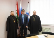 Клирики Тихвинской епархии приняли участие в очередном заседании Совета по межнациональным отношениям в г.Бокситогорске