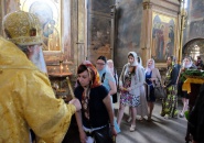 Епископ Мстислав совершил Божественную Литургию в Тихвинском Богородичном Успенском монастыре