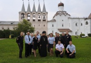Сотрудники ОМВД по Тихвинскому району Ленинградской области посетили Тихвинский монастырь