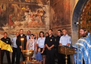 Сотрудники ОМВД по Тихвинскому району Ленинградской области посетили Тихвинский монастырь