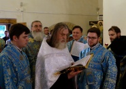 Преосвященнейший Мстислав, епископ Тихвинский и Лодейнопольский, совершил всенощное бдение в Староладожском Свято-Успенском девичьем монастыре