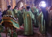 В праздник Воздвижения Креста Господня епископ Мстислав совершил Божественную Литургию в Тихвинском Богородичном Успенском мужском монастыре