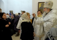 Епископ Тихвинский и Лодейнопольский Мстислав совершил Всенощное Бдение в Тихвинском Успенском мужском монастыре