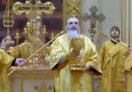 Преосвященнейший Мстислав, епископ Тихвинский и Лодейнопольский, совершил Божественную Литургию в соборе Святой Живоначальной Троицы Лейб-Гвардии Измайловского полка