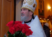 Преосвященнейший Мстислав, епископ Тихвинский и Лодейнопольский, совершил Божественную Литургию в Преображенском кафедральном соборе г. Тихвина