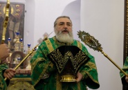 Преосвященнейший Мстислав, епископ Тихвинский и Лодейнопольский совершил Божественную Литургию в Тихвинском Успенском мужском монастыре