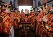 Предстоятель Русской Церкви освятил Воскресенский собор Новодевичьего монастыря в Санкт-Петербурге