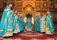В Тихвинском мужском монастыре встретили Престольный праздник - Успение Пресвятой Богородицы.
